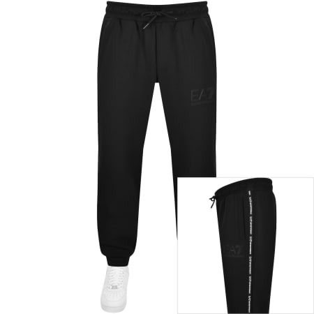 Ea7 black tracksuit bottoms top
